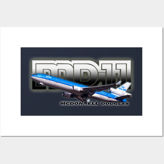 KLM MD-11 Wall Art by Caravele